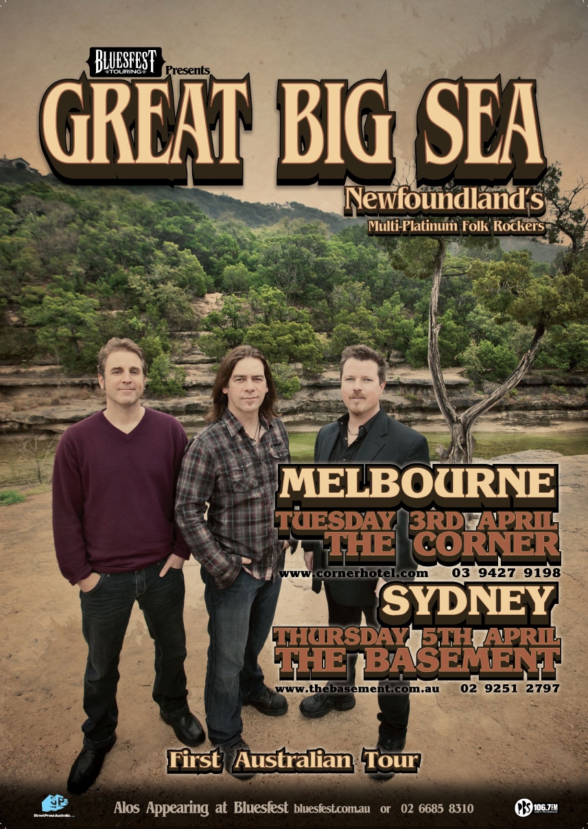 network canada great big sea in sydney